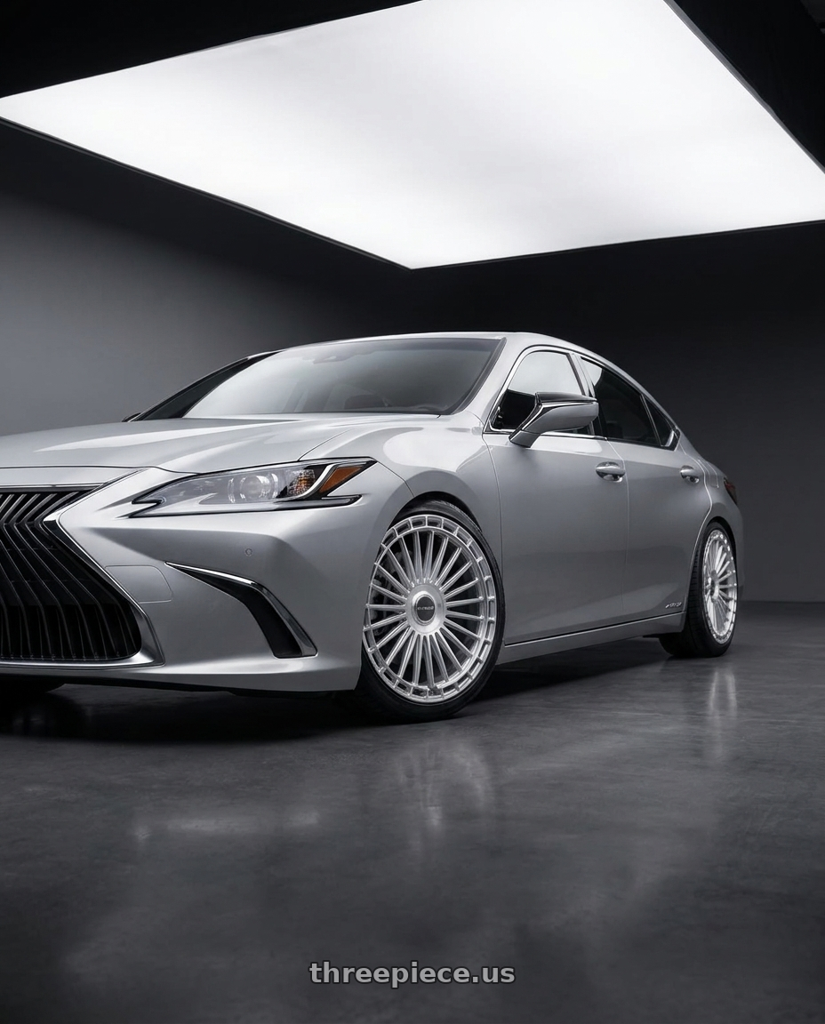 2027 LEXUS ES500e with MV Forged MVF40 blank 22x10.5 BLANK Diamond Silver wheels