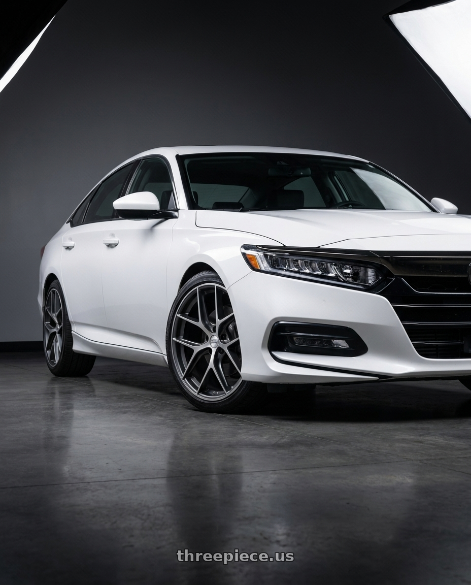 2020 Honda Accord Sport with BBS CC-R 5x114.3 19x8.5+43 Graphite w/ Diamond Cut Face wheels