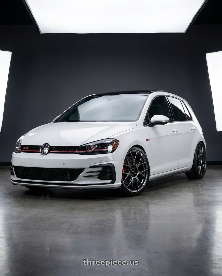 2019 VW Golf GTI Performance  with BBS RE-V7 5x112 19x8.5 +43 Diamond Black wheels