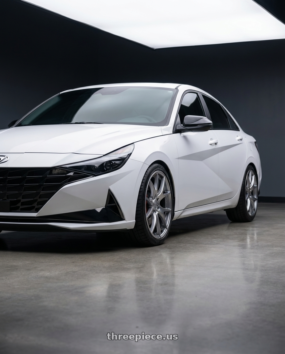 2024 Hyundai Elantra N with Ssr Gtv03 5x114.3 19x8.5+38  GLARE SILVER wheels