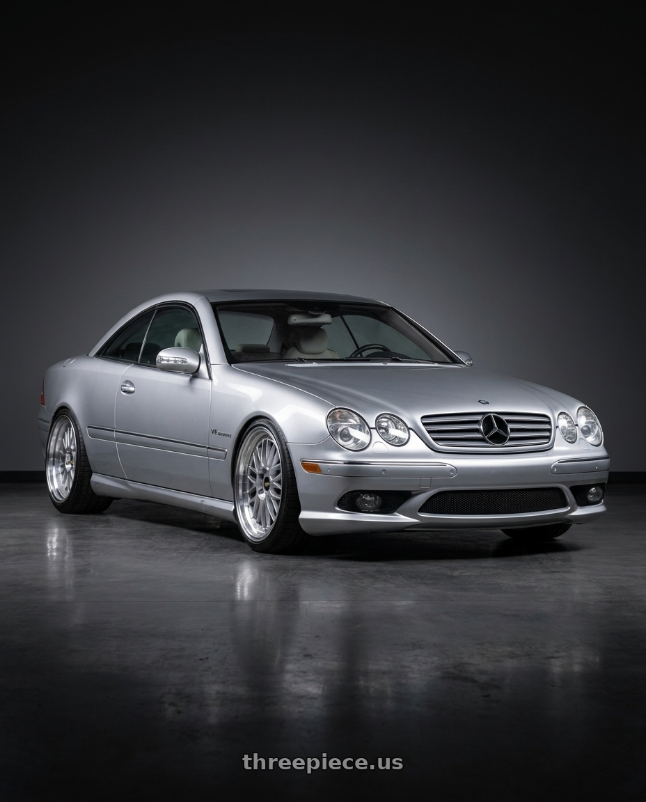2005 Mercedes CL65 AMG with BBS LM 5x114.3 20x9.5 +40 Diamond Silver Center Diamond Cut Lip wheels