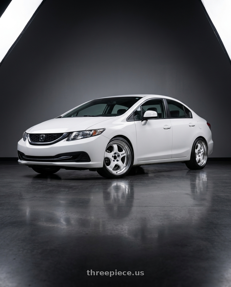 2015 honda civic gx sedan with Work Meister S1 2P 5x114.3 15x6.5+22 A Disk Black wheels