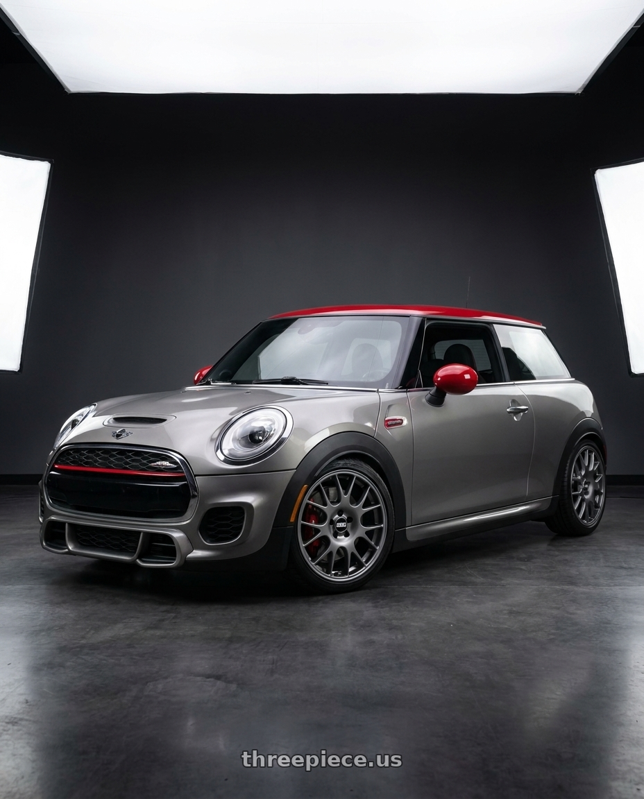 2016 mini cooper JCW with BBS CO 5x112 18x8 +44 Titanium wheels