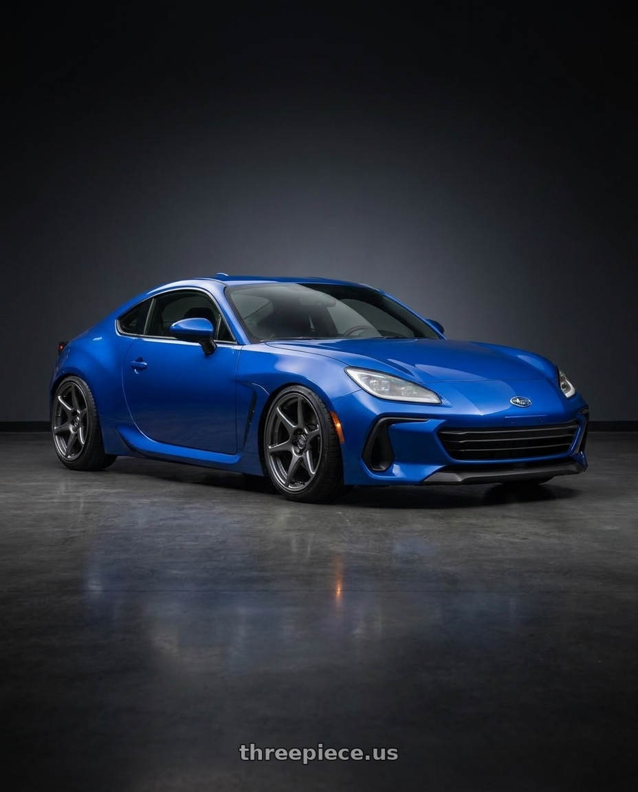2024 Subaru BRZ with Kansei K11G Tandem 5x114.3 18x10.5 12 Gunmetal wheels