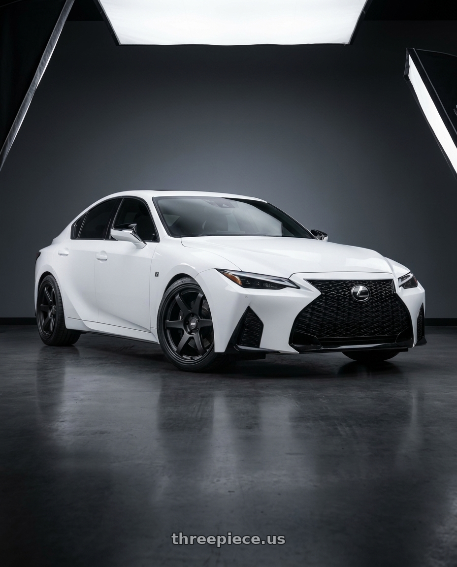 2018 Lexus IS 350 F Sport with ESR Wheels APEX SERIES AP6 5x114.3 19x8.5 +30 Matte Black wheels