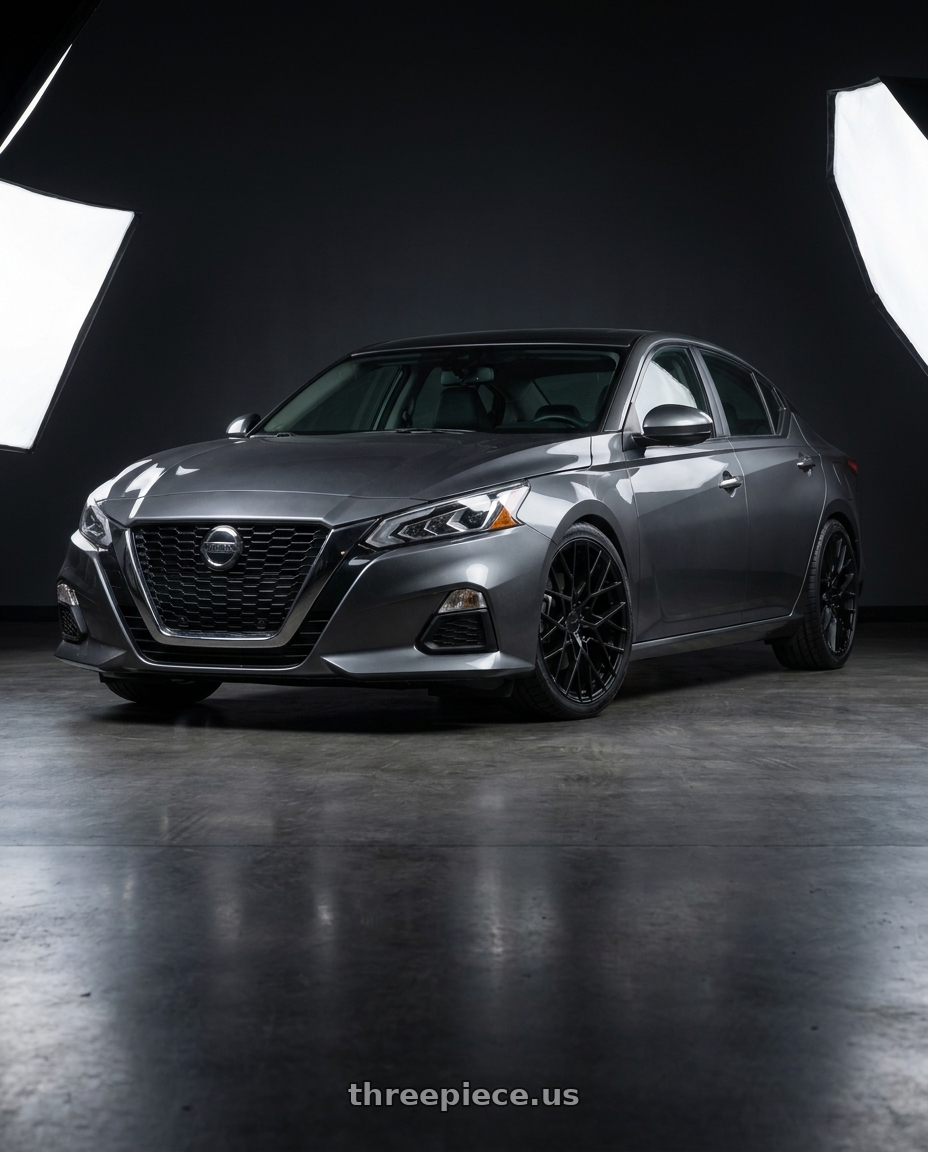 2021 Nissan Altima SV with TSW SEBRING 5X114.3 20X8.5 +40 MATTE BLACK wheels