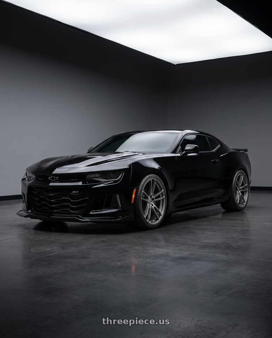 2021 Chevrolet Camaro SS with American Racing AR941 MACH FIVE 5X120 20X10 +22 GRAPHITE wheels