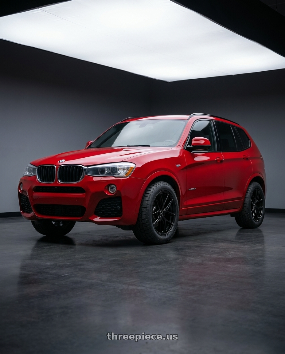 2017 x3 Msport with Vors TR88 5x120 19x9.5 +35 Gloss Black wheels