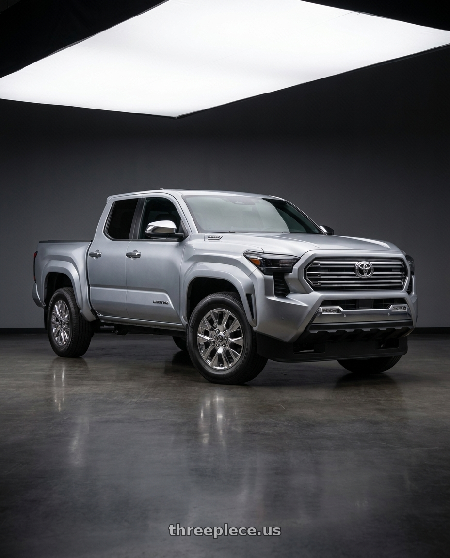 2024 Toyota Tacoma with OE Wheels CV32 6x139.7 20x9+28 Chrome wheels