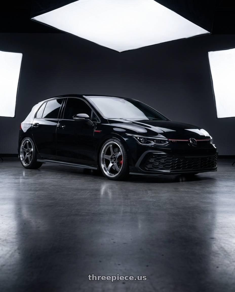 2024 golf gti with Advan Racing GT BEYOND 5x112 20x10.5 +32 MACHINING & HYPER PLATINUM BLACK wheels