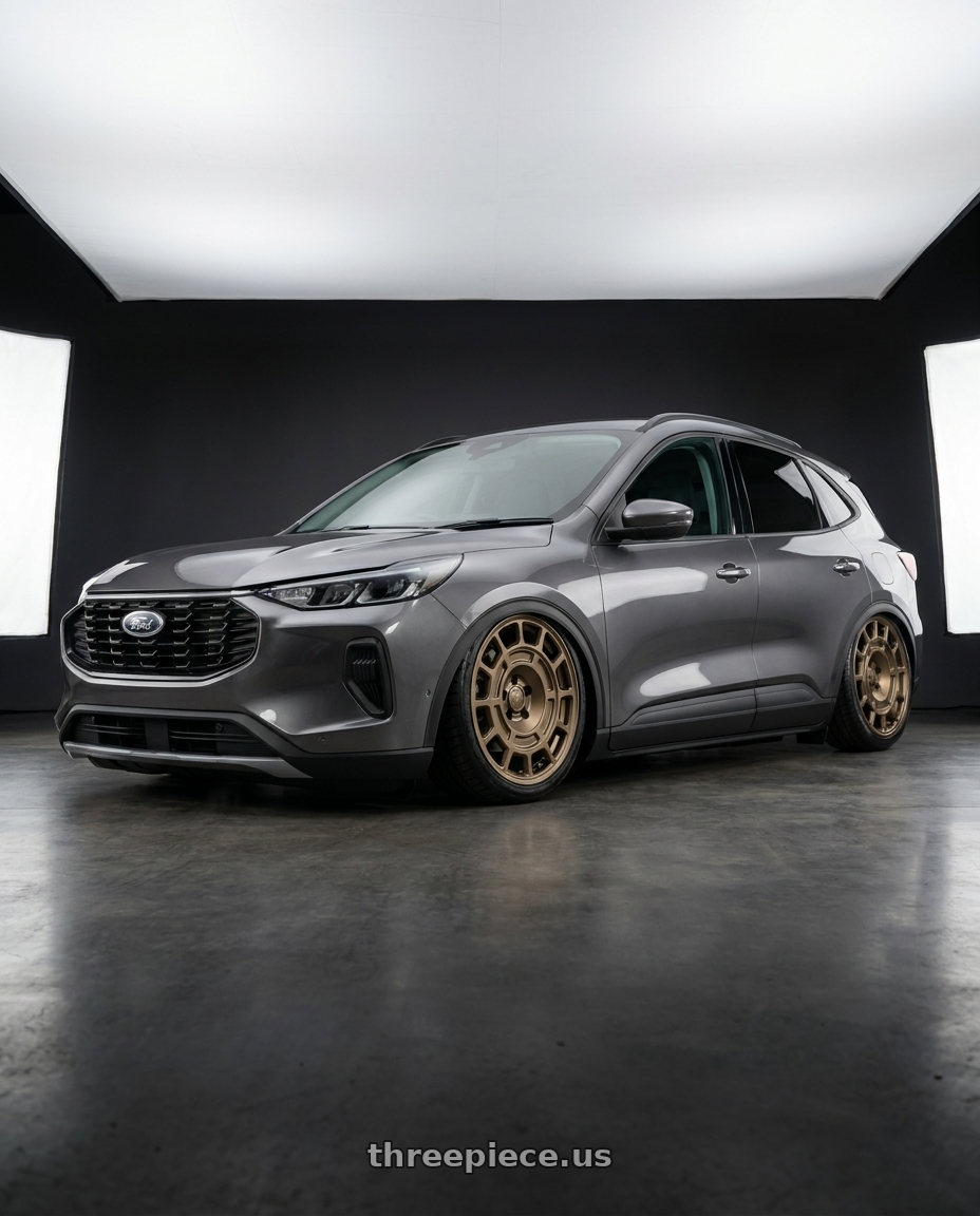 2025 Ford kuga active grey with fifteen52 METRIX MX 5x108 17x8 +38 BRONZE (MATTE BRONZE) wheels