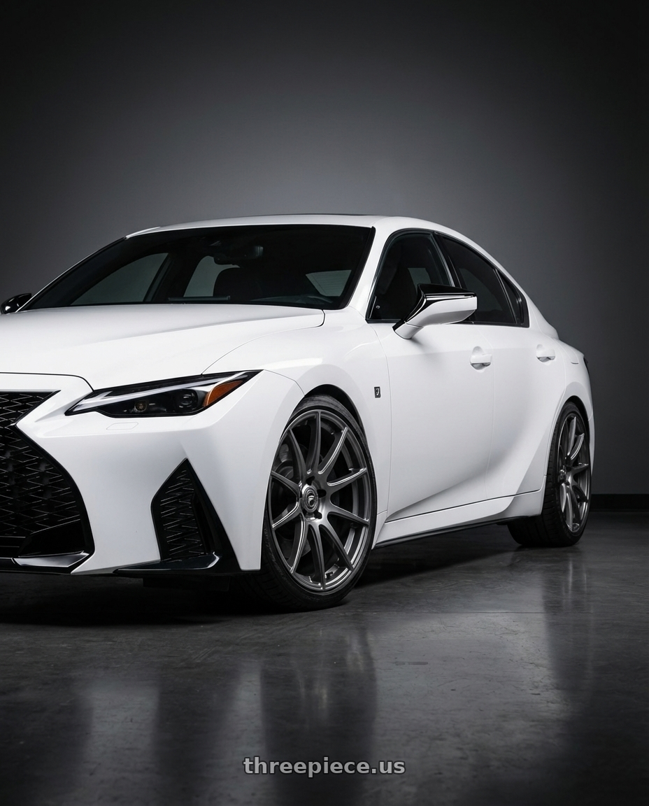 2024 Lexus IS 350 with Forgestar CF10 5x114.3 19x9 +35 Gloss Anthracite wheels