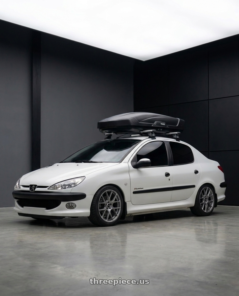 2011 Peugeot 206 SD with Enkei XM-6 5x100 17x7.5+45 Storm Gray wheels