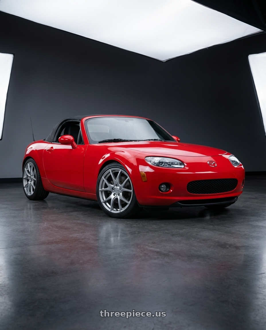 2012 Mazda MX-5 Miata NC with Ssr Gtv03 5x114.3 17x7+42  GLARE SILVER wheels
