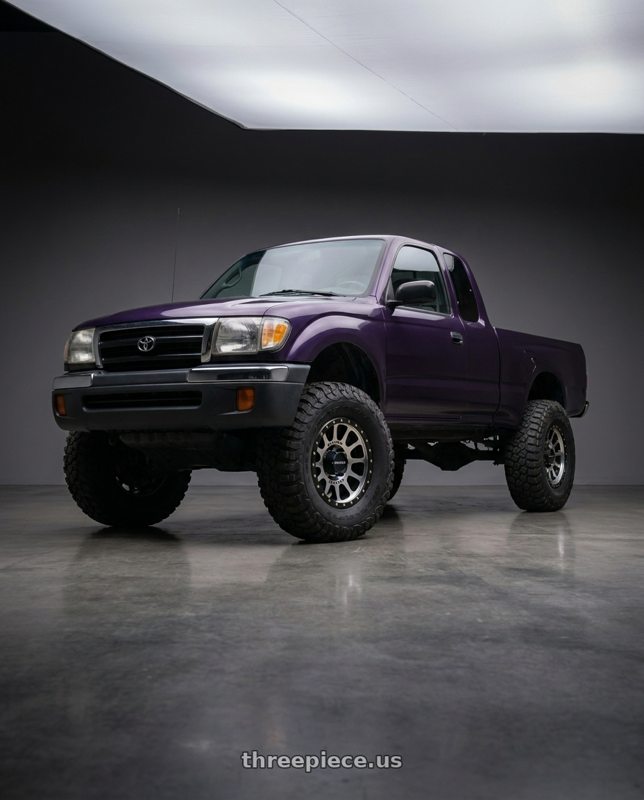 1999 Toyota tacoma xtra cab mystic purple with Method Race Wheels 305MB NV 6x139.7 17x8.5 +0 MACHINED - MATTE BLACK LIP wheels