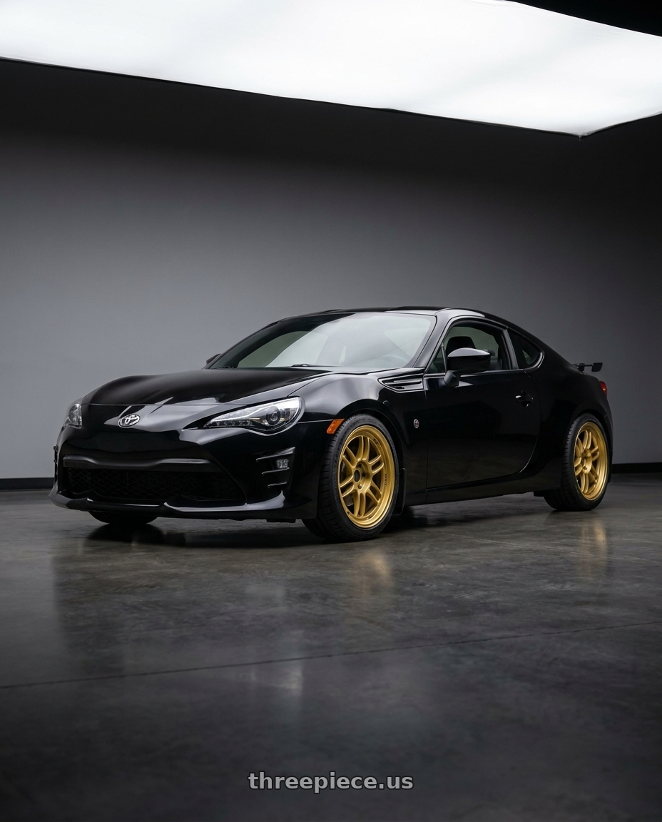 2018 Toyota 86 with Enkei RPF1 5x100 18x8+45 Gold wheels