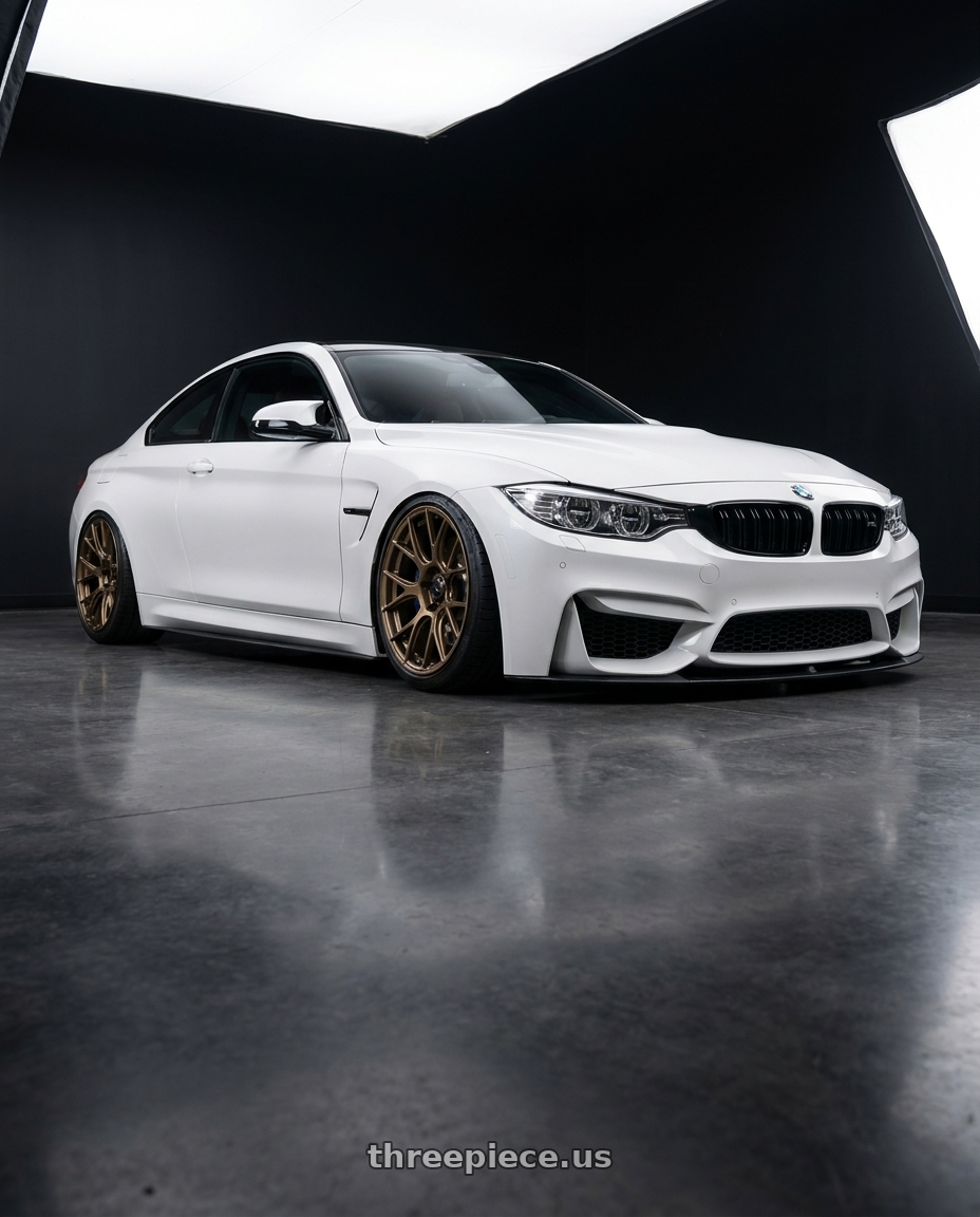 2018 BMW M4 F82 with Konig Ampliform 5x120 19x8.5+32 Gloss Bronze wheels
