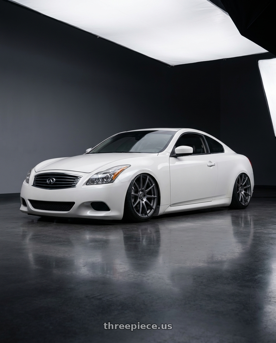 2014 Infiniti G37 Coupe with Forgestar CF10 5x114.3 19x9 +35 Gloss Anthracite wheels