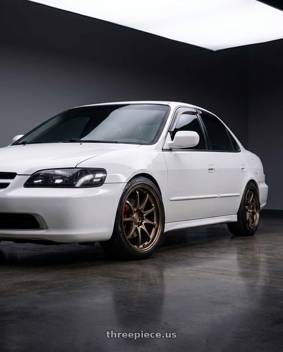 2001 Honda Accord vi CG5 with Volk Racing CE28N-PLUS 4x100 17x8+34 Shining Bronze Metal wheels