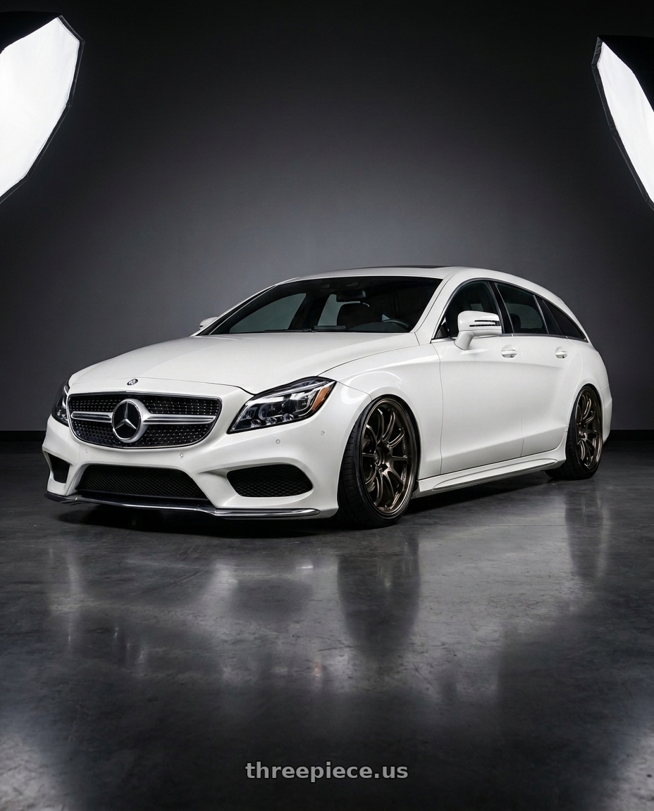 2016 Mercedes Benz CLS400 Shooting with Advan Racing GT BEYOND 5x112 19x10.5 +32 MACHINING & HYPER PLATINUM BLACK wheels