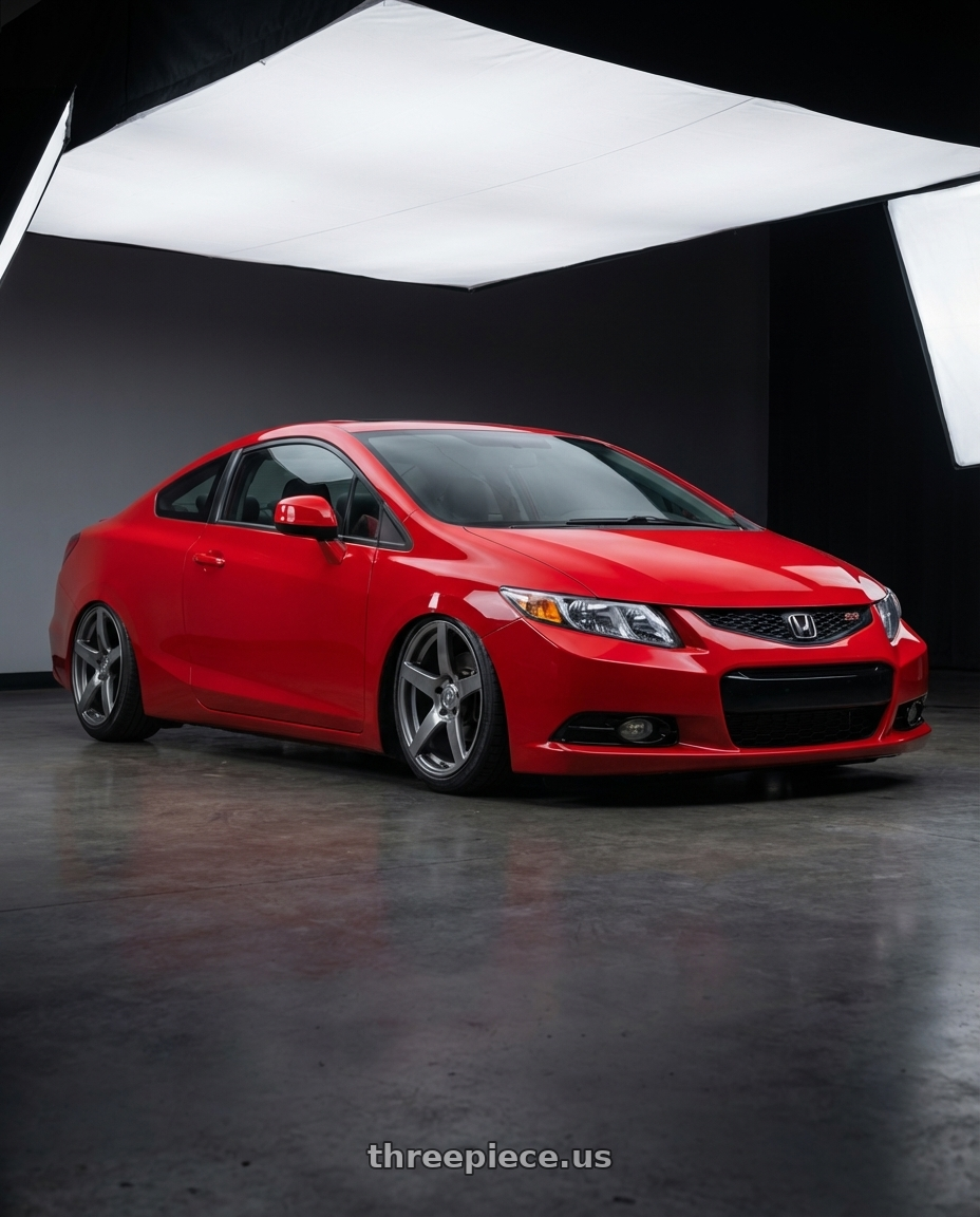 2015 Honda Civic Si with Forgestar CF5 5x114.3 18x9 +35 Gloss Anthracite wheels