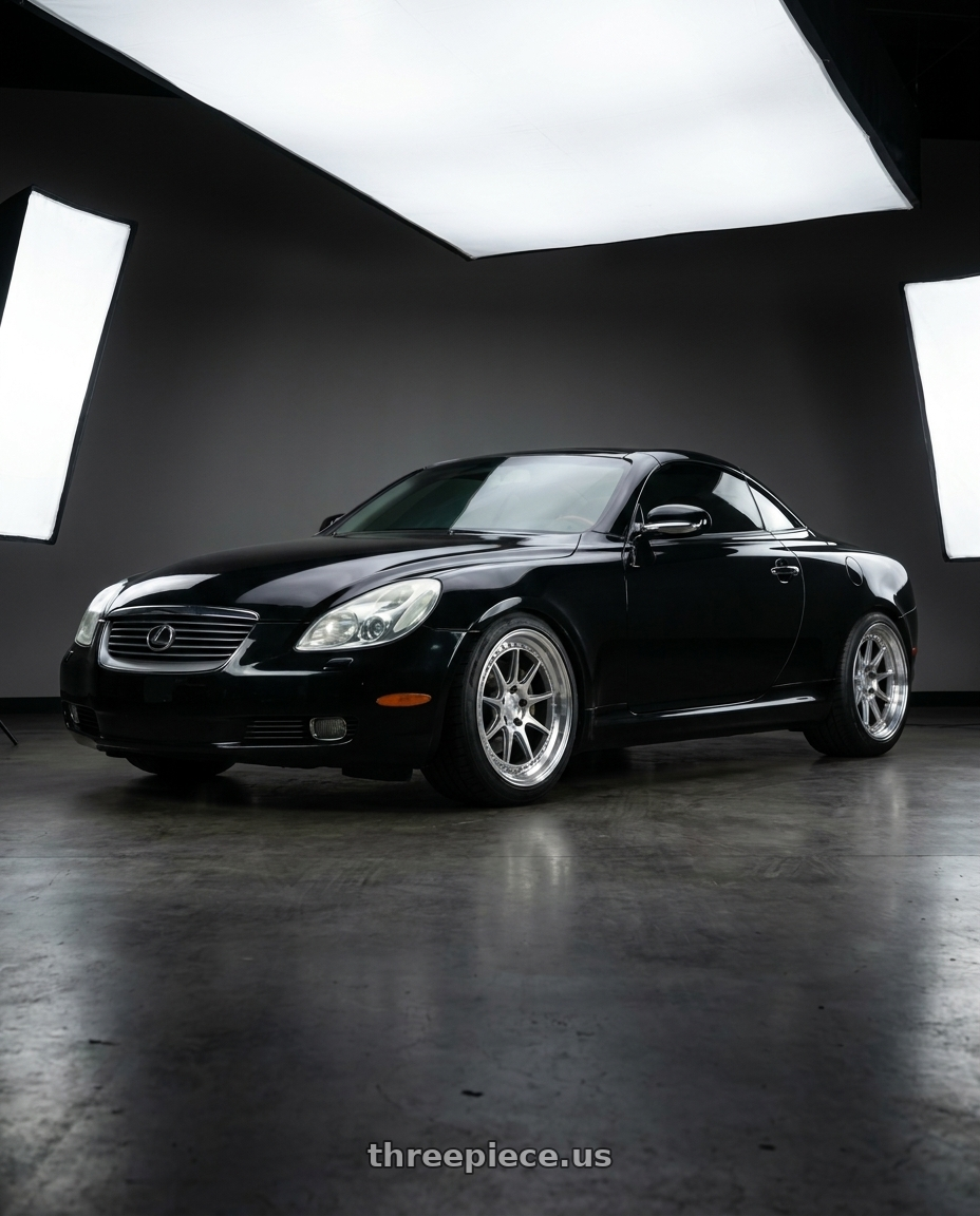 2005 lexus sc430 with Aodhan DS-X 5x114.3 18x9.5 +30 Silver w/Machined Face wheels