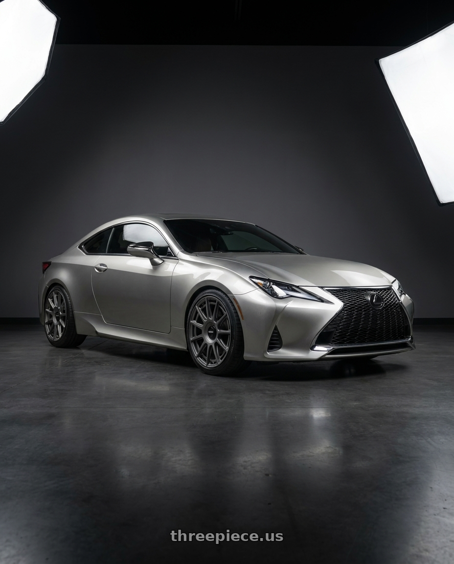 2020 lexus rc300 with Rotiform 1PC R158 OZR 5X114.3/5X120 19X8.5 +35 MATTE ANTHRACITE wheels