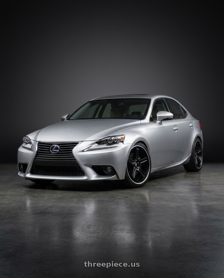 2013 Lexus Is300H with Motegi MR122 4X100/4X114.3 18X9 +45 SATIN BLACK W/ MACHINED STRIPE wheels