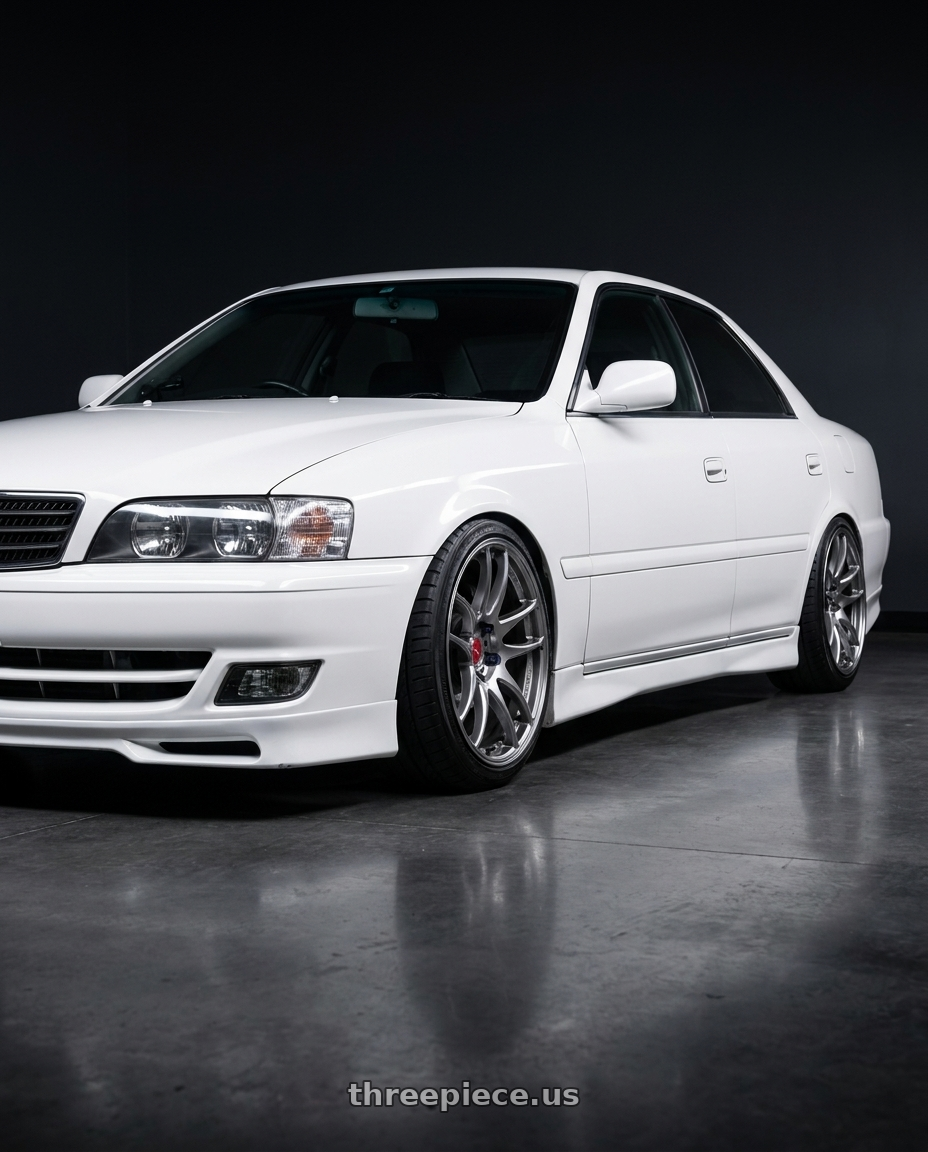 1996 Chaser Tourer V with Work Emotion Cr Kiwami 5x100 18x9.5 +12 Gt Silver wheels