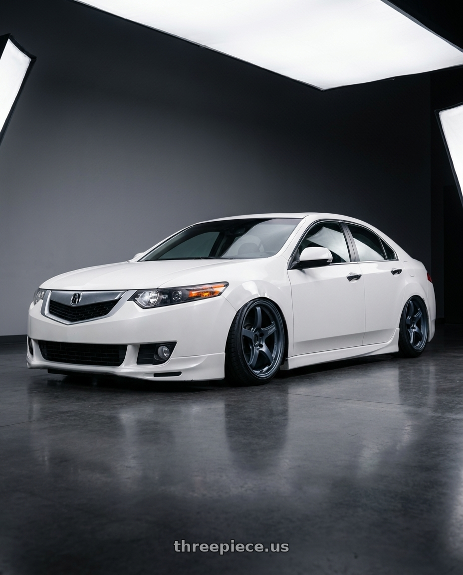 2013 Acura TSX with Gram Lights 57CR 5x114.3 18x8.5+50 Gunblue II wheels