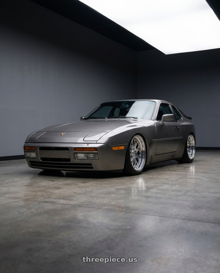 1986 Porsche 944 turbo with CCW CZ14 5x130 17x10 +12 Polished wheels