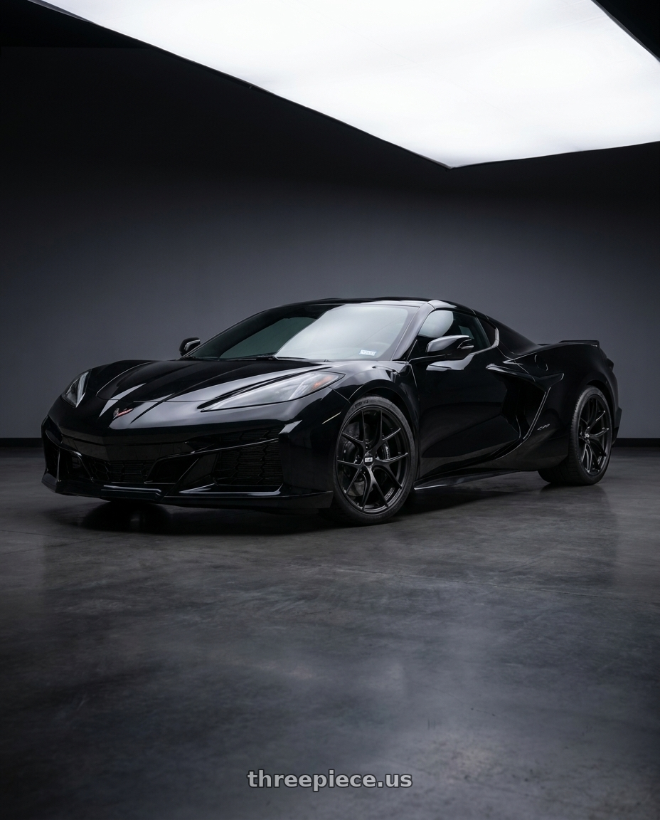 2024 Chevy Corvette Z06 with BBS FI 5x120 20x9.5 +26 Black Satin wheels