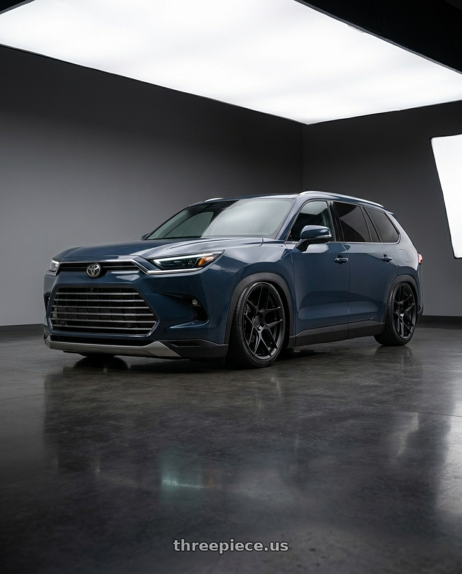 2026 Toyota Grand Highlander with Aodhan AFF2 5x112 19x8.5+35 Matte Black wheels