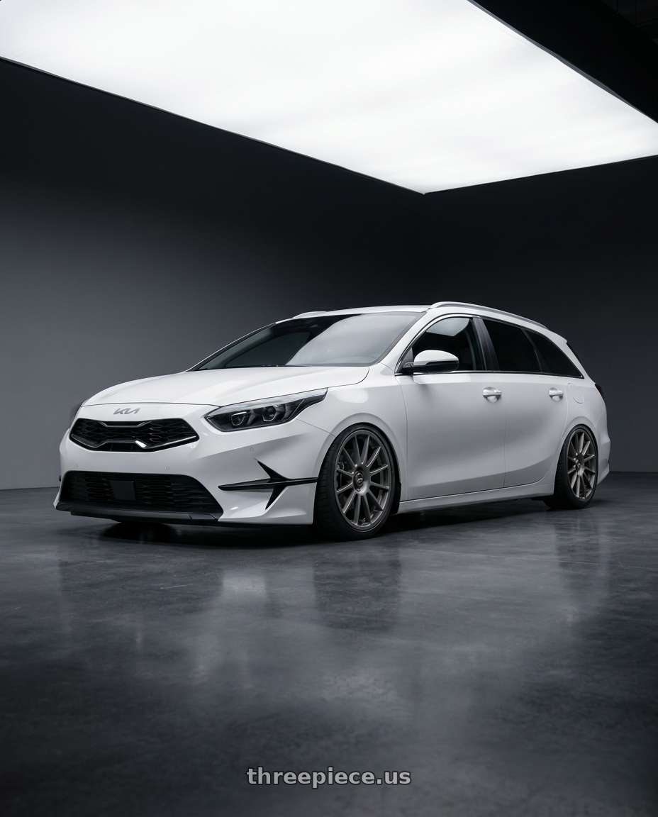 2024 kia Ceed with fifteen52 PODIUM 5x112 / 5x120 18x8.5 +35 FROSTED GRAPHITE (SATIN GREY) wheels