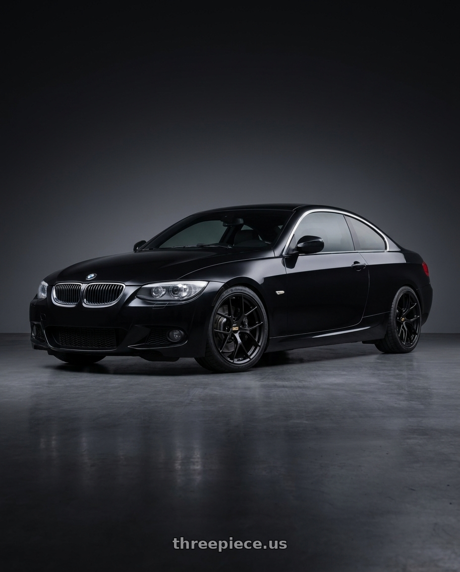 2011 e92 325i m sport lci with BBS FI-R 5x120 19x9.5+22 Satin Black wheels