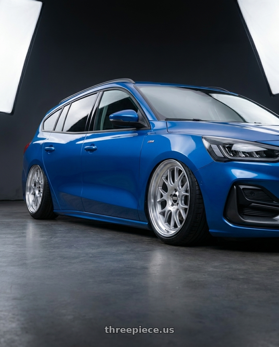 2023 focus wagon mk4.5 星燄藍 with BBS CH-R 5x112 18x8.5 +47 Brilliant Silver Polished Rim Protector wheels