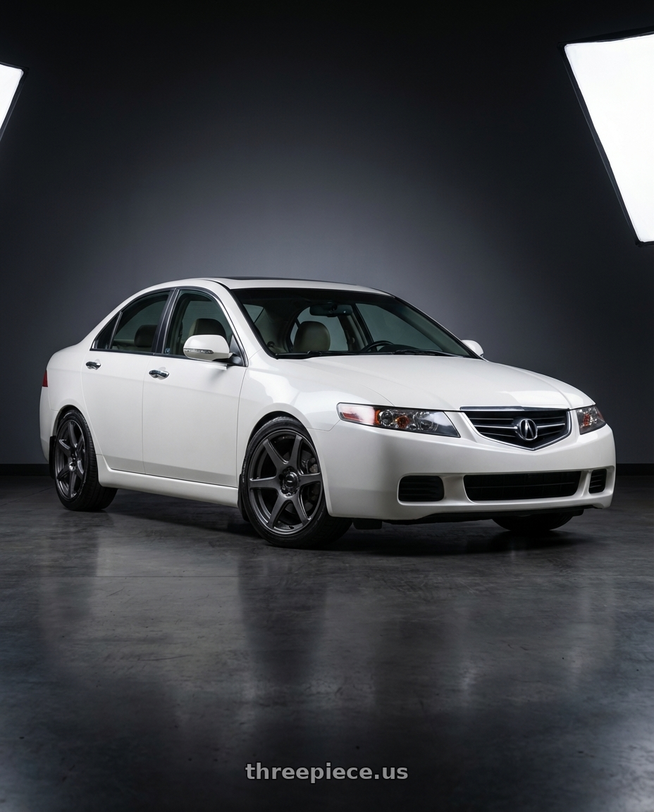 2005 Acura Tsx  with Konig Tandem 5x114.3 17x8+45 Gloss Graphite wheels
