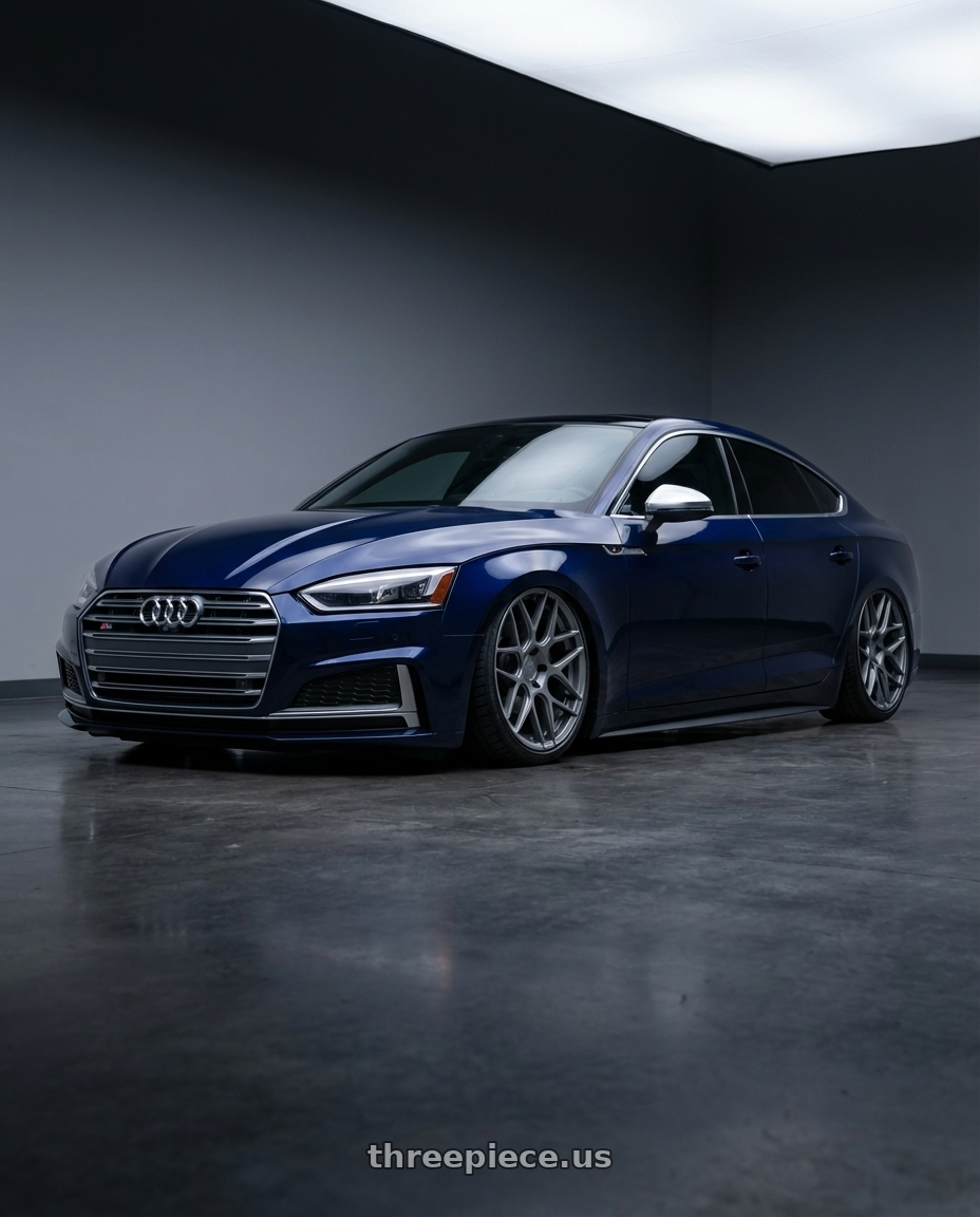 2014 Audi S5 B8 with Aodhan AFF2 5x112 20x9+30 Matte Gray wheels