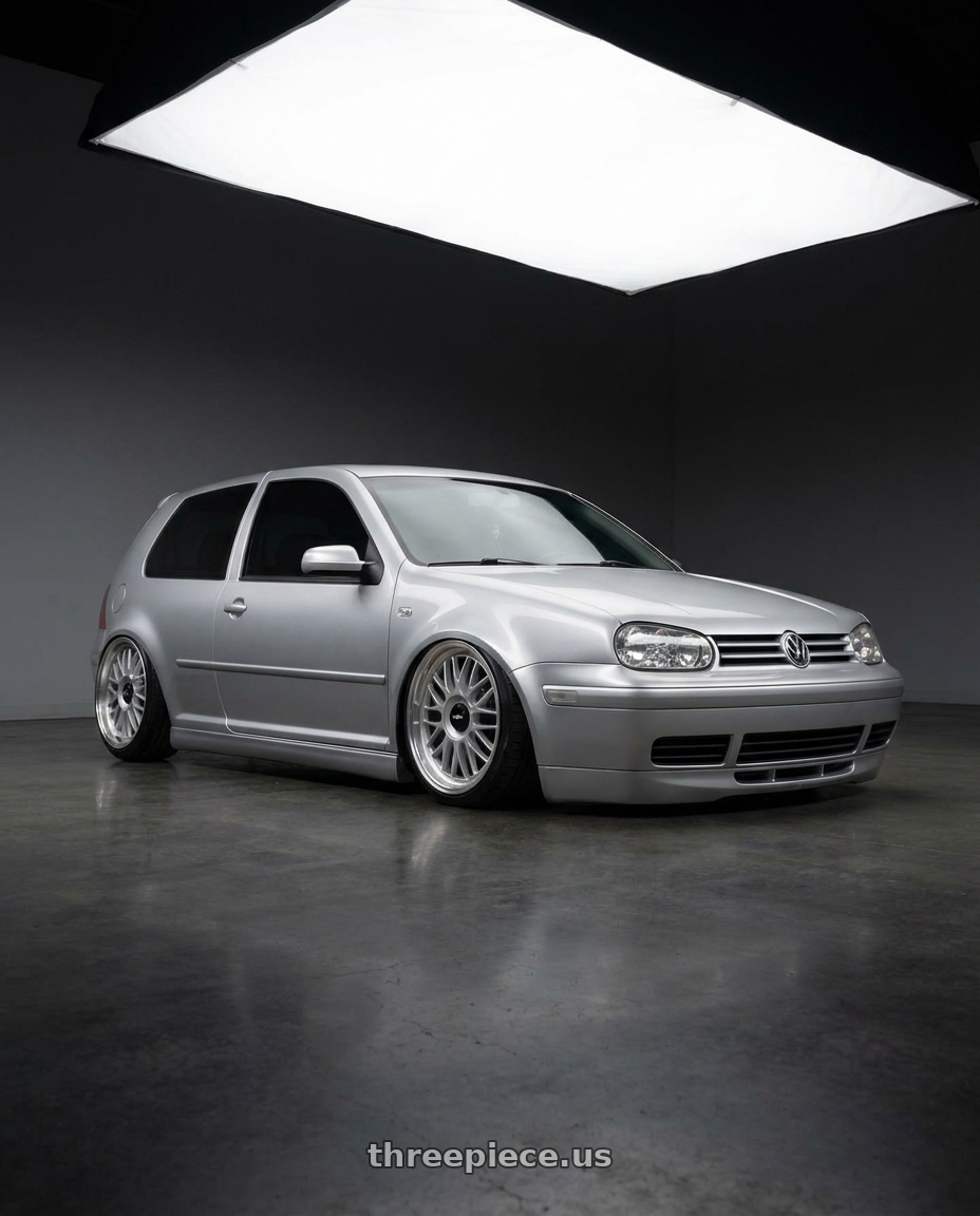 2002 VW GTI with Rotiform 1PC R170 DTM 5X100/5X112 18X8.5 +35 SILVER wheels