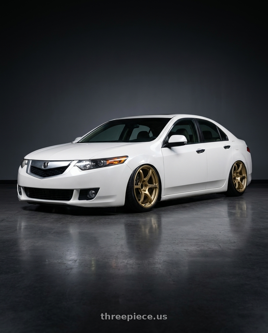 2013 Acura TSX with Advan RGIII 5x114.3 19x9.0+25 Gold wheels