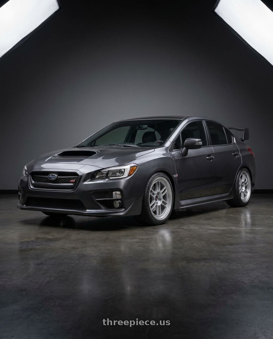 2016 Subaru WRX with Enkei RPF1 5x114.3 18x9.5+38 Silver wheels