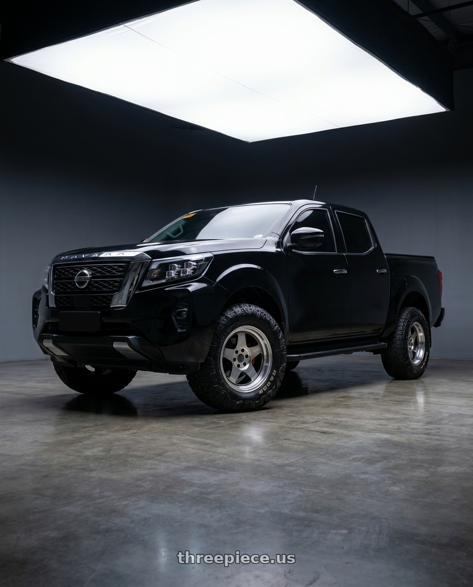 2022 Nissan Navara with Advan Racing GT HEAVY DUTY 6x139.7 17x8.5 +x10 MACHINING & DIAMOND CUT wheels