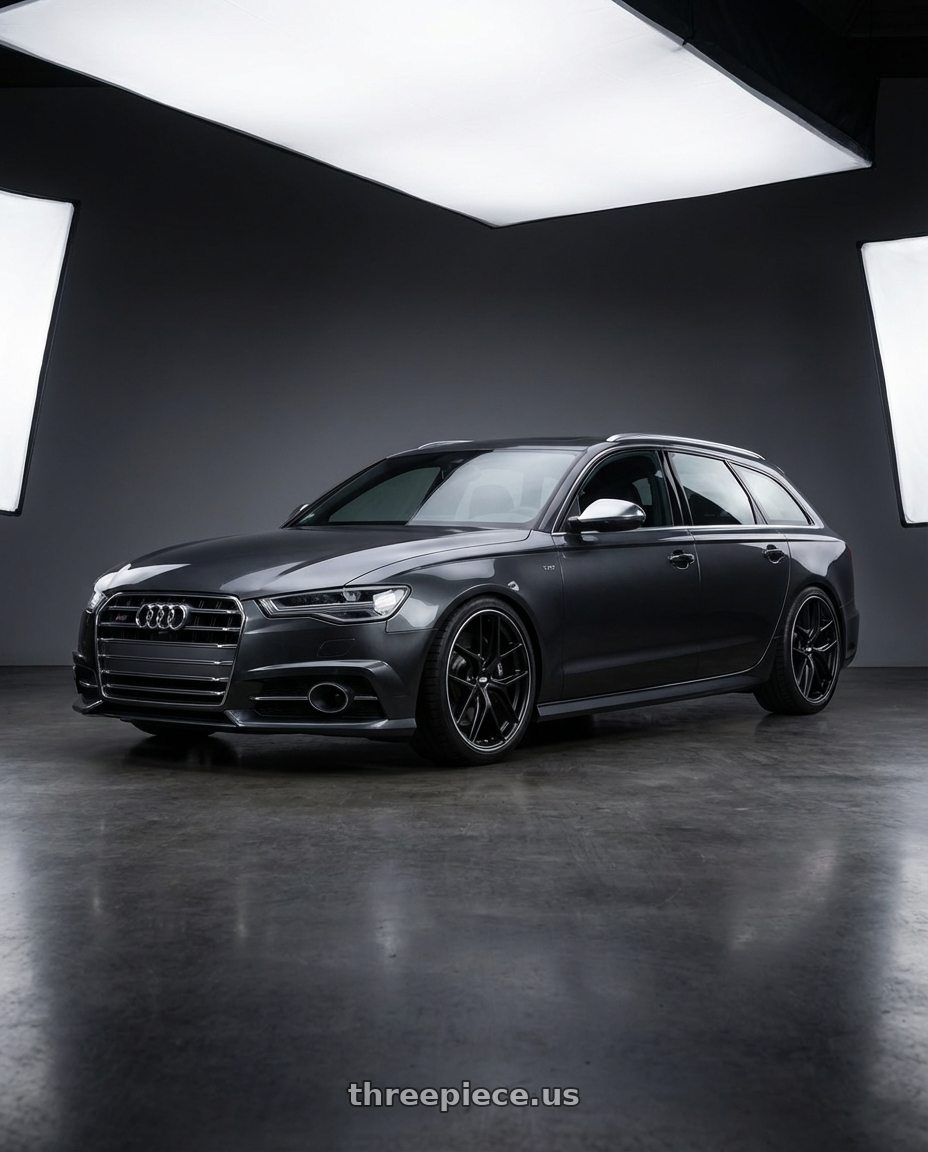 2016 Audi S6 C7 with BBS CC-R 5x112 20x9.5+20 Satin Black wheels