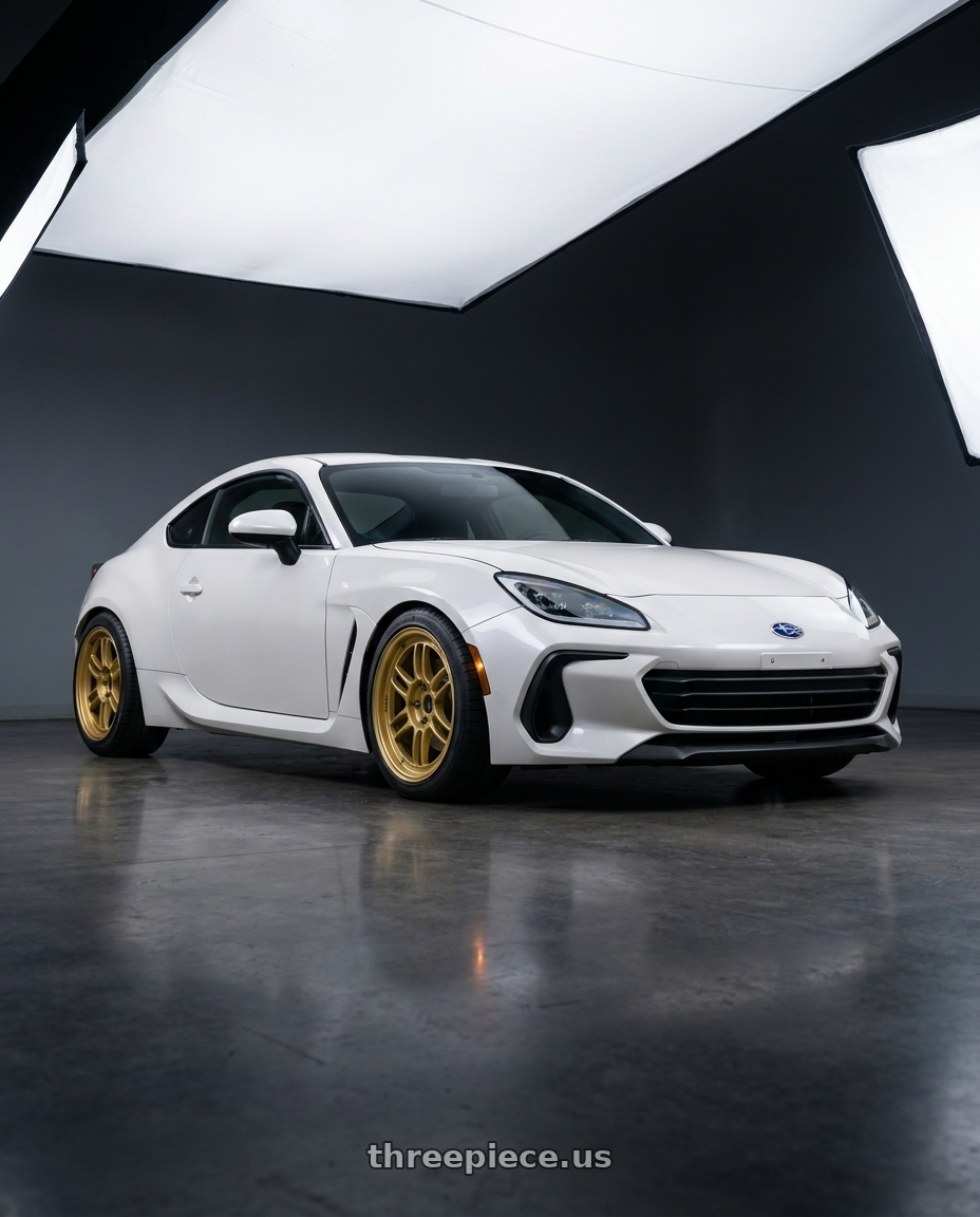 2022 Subaru BRZ Premium with Enkei RPF1 5x100 17x9+45 Gold wheels