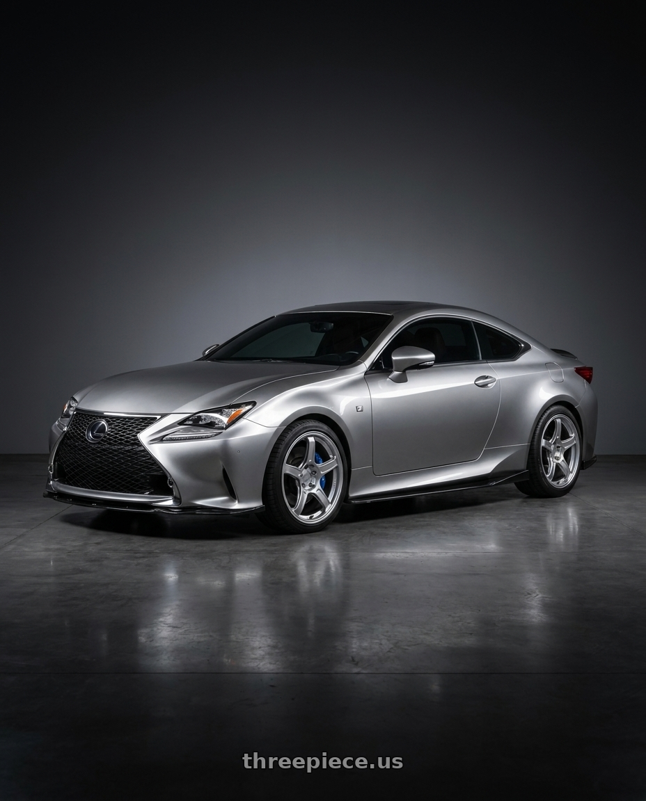 2016 Lexus RC 350 F Sport with Ssr Gtx03 5x114.3 19x9.5+38  PLATINUM SILVER wheels