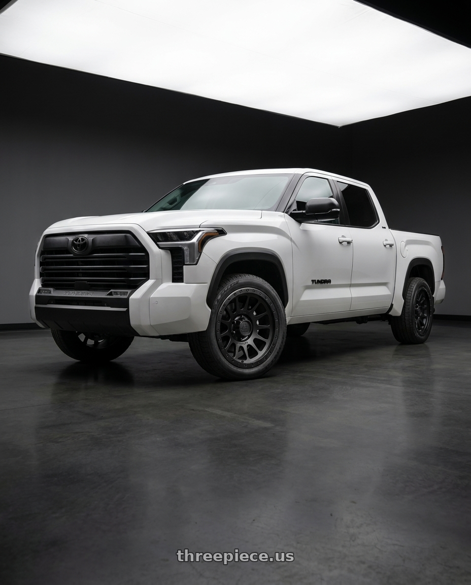 2024 Toyota Tundra with LOCK OFFROAD YOSEMITE 6x139.7 20x9 +18 Matte Black W Matte Black Ring wheels