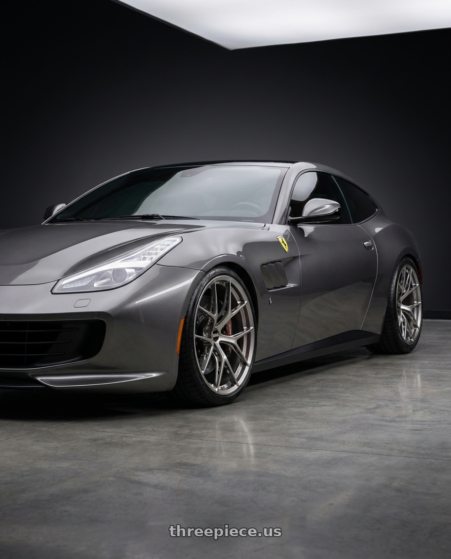 2020 ferrari gtc 4 lusso with BBS FI-R Evo CL 21x12.0+70 Platinum Silver wheels