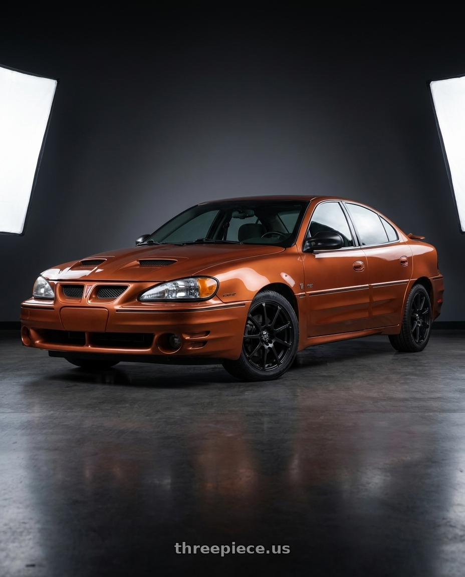 2003 Pontiac Grand Am GT1 with Enkei EDR9 4x100/108 16x7+38 Matte Black wheels