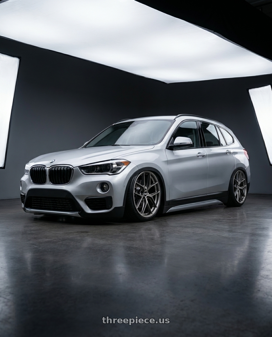 2016 Bmw x1 20i fitted with BBS CC-R 5x112 20x8.5+30 Satin Platinum $630 wheels