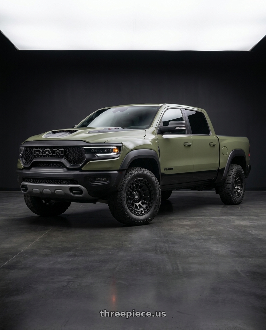 2026 ram rho canyon lake with Black Rhino BARRAGE 5X127 17X8.5 -10 MATTE BLACK wheels